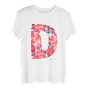 Buchstabe D Alphabet Vorname Konsonant Blume Garten Geschenk T-Shirt