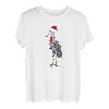 Schuhschnabel Lichterkette Weihnachten Vogel Weihnachtsmann T-Shirt