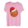 Weihnachten T-Shirt Basketball Sport Geschenk Damen Herren T-Shirt