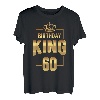 Herren 60. Geburtstag Geschenk Jahrgang 1960 Birthday King Krone T-Shirt