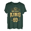 Herren 60. Geburtstag Geschenk Jahrgang 1960 Birthday King Krone T-Shirt
