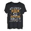 August 1970 Vintage 52 Geburtstag Geschenke Männer Frauen T-Shirt