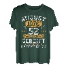 August 1970 Vintage 52 Geburtstag Geschenke Männer Frauen T-Shirt