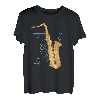 Saxophon T-Shirt Holzblasinstrument Musik Saxofon