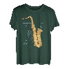 Saxophon T-Shirt Holzblasinstrument Musik Saxofon