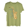 Saxophon T-Shirt Holzblasinstrument Musik Saxofon