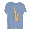 Saxophon T-Shirt Holzblasinstrument Musik Saxofon