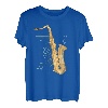 Saxophon T-Shirt Holzblasinstrument Musik Saxofon
