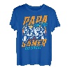 Herren PAPA AM TAG GAMER BEI NACHT | Vater Gaming Zocker Geschenk T-Shirt