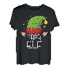 Herren Papa Elf Partnerlook Familien Outfit Weihnachten T-Shirt