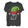 Herren Papa Elf Partnerlook Familien Outfit Weihnachten T-Shirt