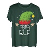 Herren Papa Elf Partnerlook Familien Outfit Weihnachten T-Shirt