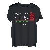 Herren Weihnachtsmann 2023 Weihnachten Schwangerschaft Ankündigung Xmas Pj New Dad T-Shirt