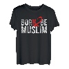 Lustiges Born To Be Muslim T-Shirt Stolzer Moslem Shirts