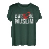 Lustiges Born To Be Muslim T-Shirt Stolzer Moslem Shirts