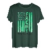 Bekämpfung von Gallengangskrebs | American USA Flag Warrior T-Shirt
