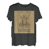 Leonardo Da Vinci Vitruvian Bär Vintage Retro Artwork Gift T-Shirt