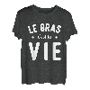 Le Gras C'est la Vie Lustiges Geschenk Humor Geburtstag T-Shirt