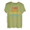 Ich mag Finch und vielleicht 3 Leute Retro Vintage T-Shirt