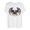 Bald Eagle With American Flag T-Shirt
