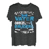 Herren Ich Habe Drei Titel Vater Geschenk Onkel und Bruder T-Shirt