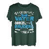 Herren Ich Habe Drei Titel Vater Geschenk Onkel und Bruder T-Shirt