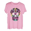 Blumiger Sugar Skull Day Of Death Dia De Los Muertos Origami T-Shirt
