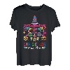 Dia De Los Muertos Shirt Damen Herren Blumen Sugar Skull T-Shirt