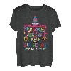 Dia De Los Muertos Shirt Damen Herren Blumen Sugar Skull T-Shirt
