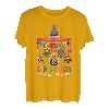 Dia De Los Muertos Shirt Damen Herren Blumen Sugar Skull T-Shirt