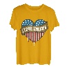 I Love America 4. Juli Amerikanische Flagge - Unabhängigkeitstag T T-Shirt