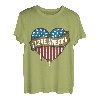 I Love America 4. Juli Amerikanische Flagge - Unabhängigkeitstag T T-Shirt