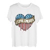 I Love America 4. Juli Amerikanische Flagge - Unabhängigkeitstag T T-Shirt