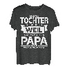 Herren Spruch Beste Papa Tochter Geschenk Partnerlook Vater Tochter T-Shirt