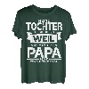 Herren Spruch Beste Papa Tochter Geschenk Partnerlook Vater Tochter T-Shirt