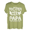 Herren Spruch Beste Papa Tochter Geschenk Partnerlook Vater Tochter T-Shirt