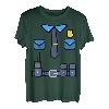 Polizei Kostüm Karneval Fasching Polizist Beamter Kostüm T-Shirt