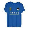 Indien Sport/Fußball-Trikot mit Flagge, Fußball T-Shirt