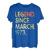 50 Jahre Vintage Legend seit März 1973 50. Geburtstag T-Shirt
