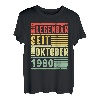 Legendär seit Oktober 1980 42. Geburtstag Vintage T-Shirt