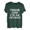 Lustig Ironisch Gott sei Dank bin ich ein atheistischer Freidenker T-Shirt