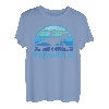 Papasaurus 3 Kinder Vintage Retro Sonnenuntergang Lustiges Geschenk für Papa T-Shirt