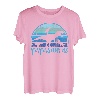 Papasaurus 3 Kinder Vintage Retro Sonnenuntergang Lustiges Geschenk für Papa T-Shirt
