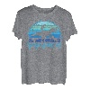 Papasaurus 3 Kinder Vintage Retro Sonnenuntergang Lustiges Geschenk für Papa T-Shirt