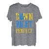 Down Right Perfect Syndrome Awareness Day T21 Ribbon Chromie T-Shirt