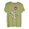 Skelett Eishockey Lazy Halloween Kostüm Lustig Skull Sport T-Shirt