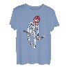 Skelett Eishockey Lazy Halloween Kostüm Lustig Skull Sport T-Shirt