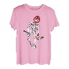 Skelett Eishockey Lazy Halloween Kostüm Lustig Skull Sport T-Shirt