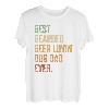 Herren Best Bearded Beer Lovin Dog Dad Shirt Bier Papa Hunde Vater T-Shirt