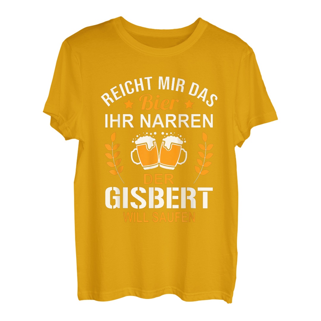 Gisbert Name Lustiger Spruch Geburtstag Bier Spruch TShirt Hapfox